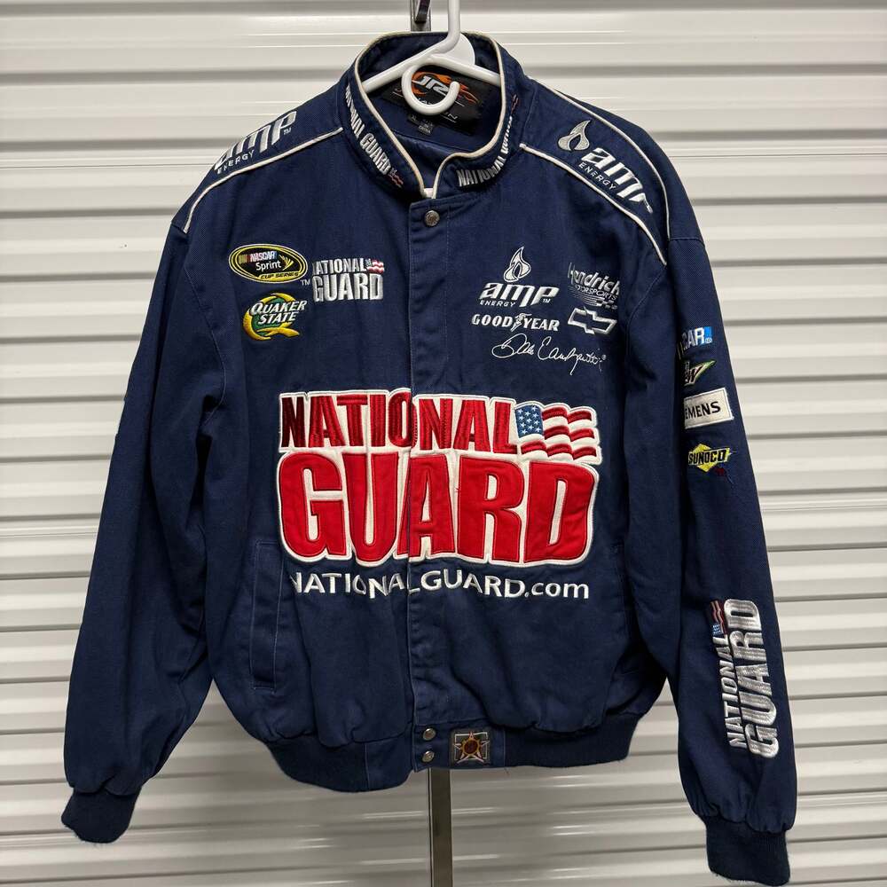 Dale Earnhardt Jr #88 NASCAR Jacket Amp Energy National Guard 2XL Nation Vintage